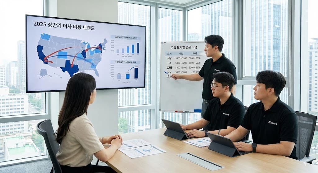 미국 내 주요 도시별 이사 비용 트렌드 분석